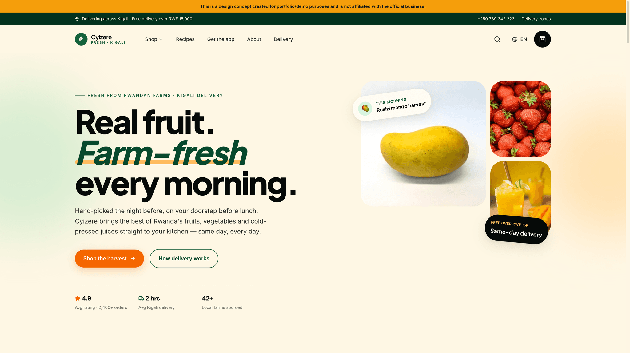 Cyizere Fruits | Fresh Produce Delivery